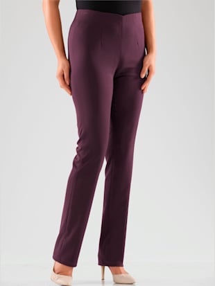 Pantalon costume coupe confort ceinture élastique invisible - - Bordeaux