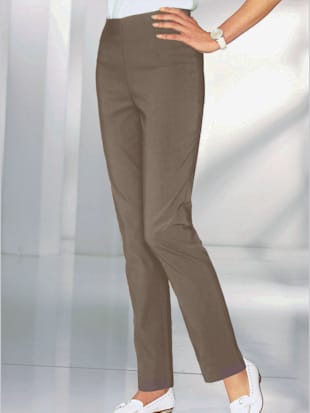 Pantalon costume coupe confort ceinture élastique invisible - - Taupe