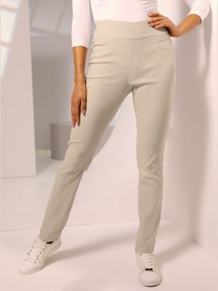 Élégant pantalon extensible qualité viscose extensible souple - Creation L Premium - Sable