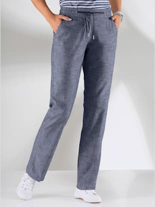 pantalon coupe sportive ceinture élastique -  - bleu jean