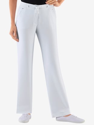 pantalon coupe sportive ceinture élastique -  - blanc