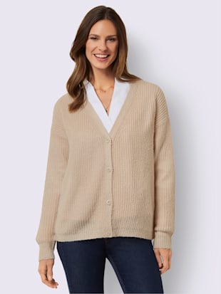 Veste en tricot qualité ultra-douce - - Couleur Ivoire