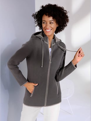 Veste tricot réversible qualité double face - Creation L Premium - Anthracite