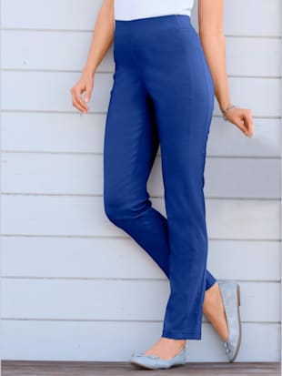 Pantalon classique uni avec ceinture élastique - Stehmann Comfort line - Bleu Roi