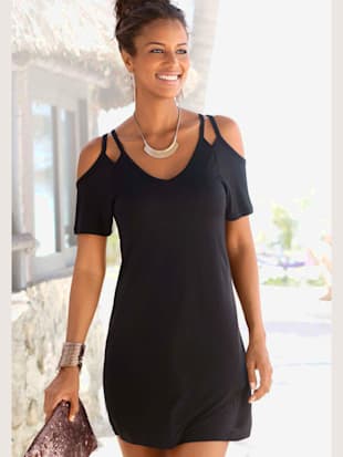 T-shirt long décontracté - LASCANA - Noir