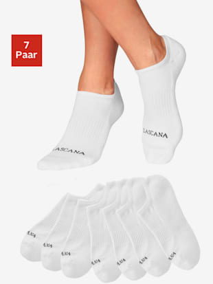 Socquettes sportives avec semelle en éponge chaude - LASCANA ACTIVE - 7x Blanc