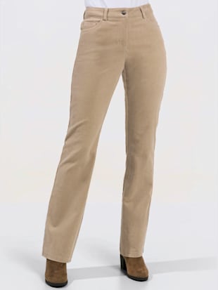 Pantalon velours qualité coton - - Beige