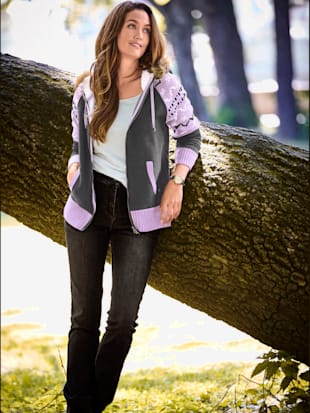 Veste en polaire imitation fourrure moelleuse - - Parme À Motifs