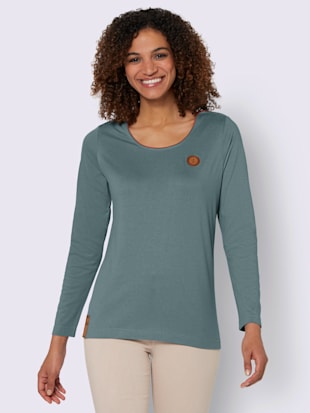 T-shirt à manches longues 50% coton - Collection L - Jade