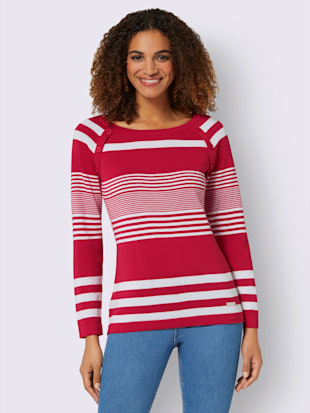 Pull à rayures pur coton - Collection L - Modalova
