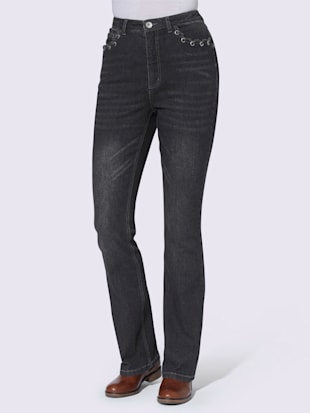 Jean bootcut qualité coton - Collection L - Noir Denim