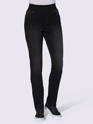 Jean ceinture élastique - Stehmann Comfort line - Noir Denim