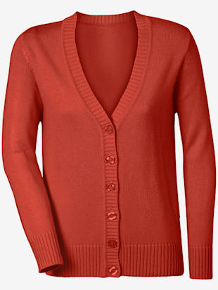 Veste en tricot - Collection L - Rouille