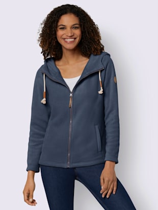 Veste polaire polaire moelleuse - Collection L - Bleu Fumée