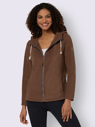 Veste polaire polaire moelleuse - Collection L - Marron
