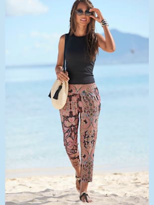 Débardeur côtelé encolure ronde - LASCANA - Noir