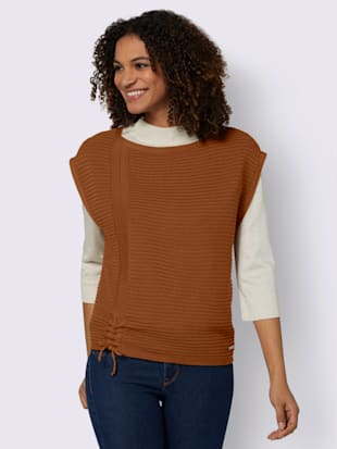 Débardeur en tricot 50% coton - Collection L - Ambre