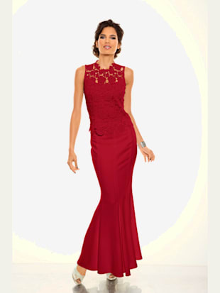 Débardeur en dentelle coupe élégante classique - Ashley Brooke - Rouge