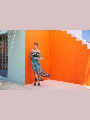 Robe imprimée coupe extra-longue tendance - Ashley Brooke - Multicolore
