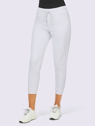 Pantalon couture flatlock aux finitions - Creation L - Blanc