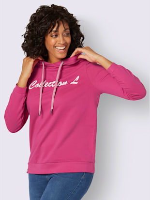Pull à capuche pur coton - Collection L - Modalova