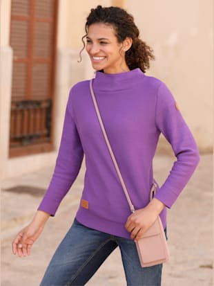 Pull à col montant pur coton - Collection L - Modalova