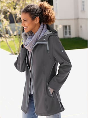 Veste softshell softshell qualité extensible - Collection L - Anthracite