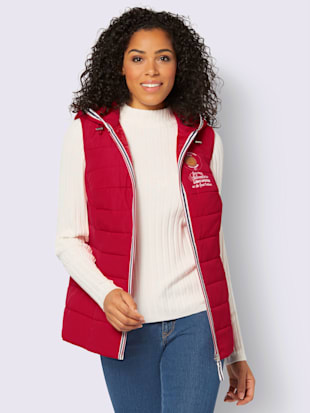 Gilet à capuche matelassage déco - Collection L - Modalova