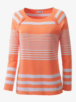 Pull à rayures pur coton - Collection L - Modalova