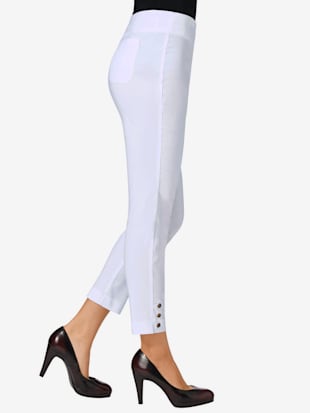 Pantalon 7/8 qualité bengaline supérieure - Fair Lady - Blanc