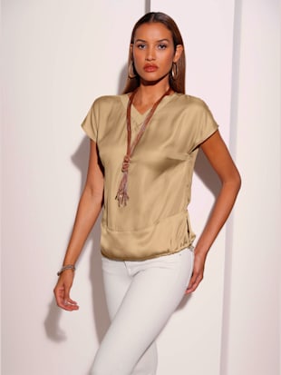 Chemisier coupe affinante - Creation L - Beige