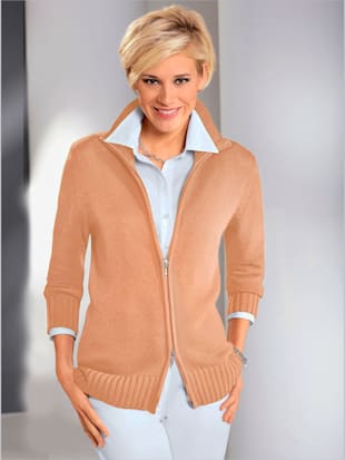 Veste en tricot - Collection L - Abricot