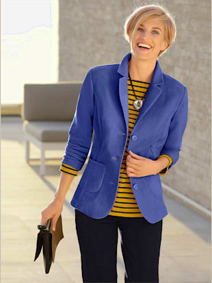 Blazer polaire - Collection L - Bleu Roi