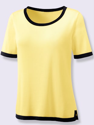 Twinset pure coton pima - Creation L - Citron-noir