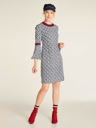 Robe imprimée look tendance - Rick Cardona - Noir-blanc