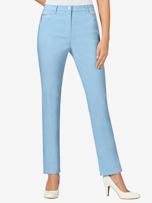 Pantalon confortable avec poches zippées - Stehmann Comfort line - Bleu