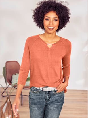 T-shirt bourrette de soie - Linea Tesini - Papaye