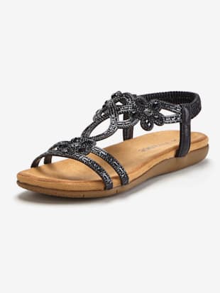 sandales brides élastiques pour un confort optimal - vivance - noir