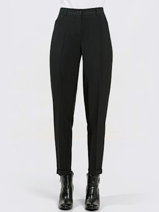 Pantalon plissé qualité indéformable - Creation L - Noir