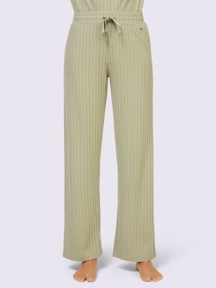Pantalon qualité côtelée confortable - feel good - Vert Tilleul