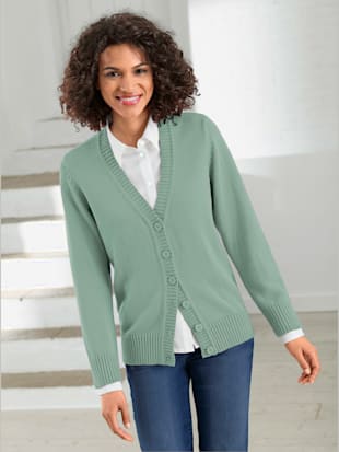 Veste en tricot - Collection L - Menthe
