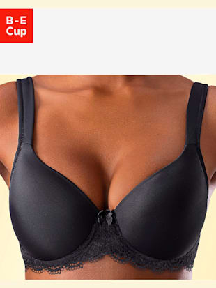 Soutien-gorge à coques, bonnets préformés sans couture - LASCANA - Noir