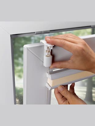 Store vénitien plissé effet plissé avec motif décoratif - helline home - Beige