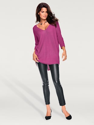 Pull col v look ample tendance - Rick Cardona - Fuchsia