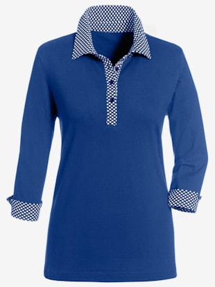 Polo manches 3/4 bi-matière avec poche décorative - Witt - Modalova