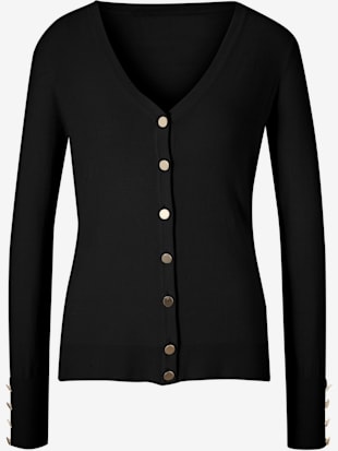 veste en tricot - ashley brooke - noir