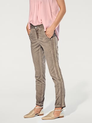 Pantalon chino coupe skinny - Rick Cardona - Taupe