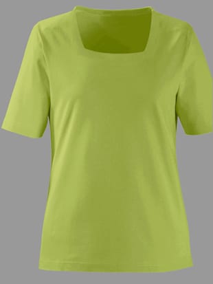 T-shirt à manches courtes pur coton - - Vert Pistache