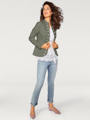 Blazer en jersey look tendance - Linea Tesini - Vert Olive