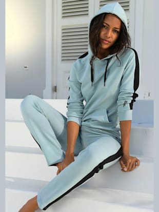 Sweatshirt à capuche t-shirt sportif avec capuche - Bench. - Menthe-noir